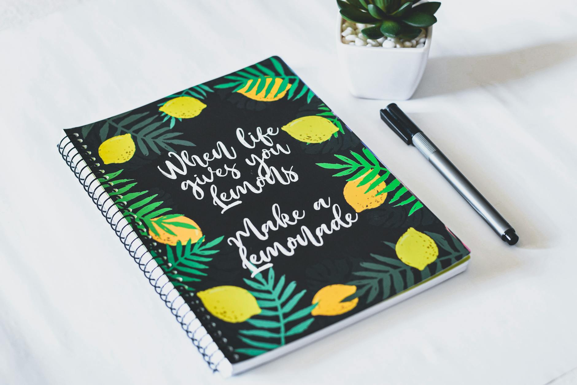 when life gives you lemons spiral notebook